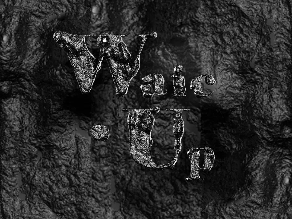 The WaicUp logo carved in stone